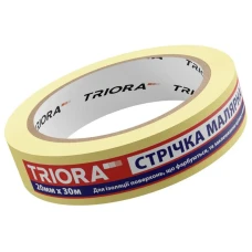 Малярна клейка стрічка TM TRIORA 20 мм х 30м Малярна клейка стрічка TM TRIORA 20 мм х 30м