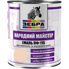 Емаль ПФ-115 ТМ "Народный мастер" 513 пряжене молоко 0,9 кг