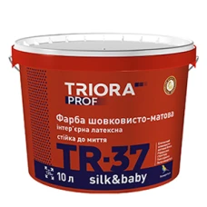 Краска шелковистая интерьерная Triora TR-37 Silk and Baby 10 л Краска шелковистая интерьерная Triora TR-37 Silk and Baby 10 л