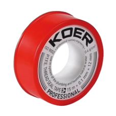 ФУМ лента для воды Koer ST-01 15M x 0.1mm x 12mm ФУМ лента для воды Koer ST-01 15M x 0.1mm x 12mm