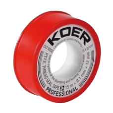 ФУМ стрічка для води Koer ST-01 15M x 0.1mm x 12mm ФУМ стрічка для води Koer ST-01 15M x 0.1mm x 12mm