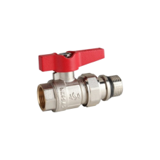 Кран шаровой с американкой Ду 15 (1/2") прямой бабочка (ASG) Кран шаровой с американкой Ду 15 (1/2") прямой бабочка (ASG)