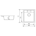 Кухонна мийка Zerix ZS-4651S-13 графітова Кухонна мийка Zerix ZS-4651S-13 графітова