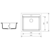 Кухонна мийка Zerix ZS-5751S-07 мармурова Кухонна мийка Zerix ZS-5751S-07 мармурова