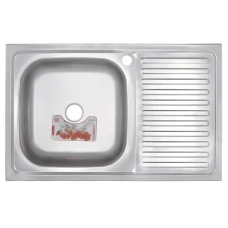 Кухонна мийка накладна Zerix Z8050L-04-160E (Satin) Кухонна мийка накладна Zerix Z8050L-04-160E (Satin)