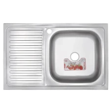 Кухонна мийка накладна Zerix Z8050R-06-160E (Satin) Кухонна мийка накладна Zerix Z8050R-06-160E (Satin)