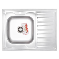 Кухонная мойка накладная Zerix Z8060L-06-160E (Satin) Кухонная мойка накладная Zerix Z8060L-06-160E (Satin)