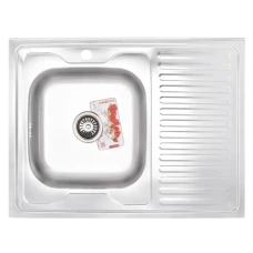 Кухонна мийка накладна Zerix Z8060L-06-160MD (Micro Decor) Кухонна мийка накладна Zerix Z8060L-06-160MD (Micro Decor)