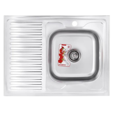 Кухонная мойка накладная Zerix Z8060R-06-160MD (Micro Decor) Кухонная мойка накладная Zerix Z8060R-06-160MD (Micro Decor)