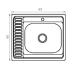 Кухонна мийка накладна Zerix Z6060R-06-160MD Кухонна мийка накладна Zerix Z6060R-06-160MD