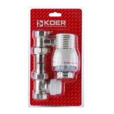 Комплект для подключения радиатора Koer 1/2" прямой с термоголовкой Комплект для подключения радиатора Koer 1/2" прямой с термоголовкой