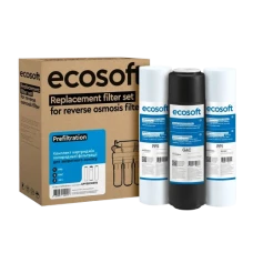 Комплект картриджів Ecosoft 1-2-3 для фільтрів зворотного осмосу