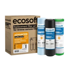 Покращений комплект Ecosoft 1-2-3 для фільтрів зворотного осмосу