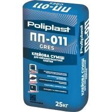 Клей для керамограніту ПП-011 GRES POLIPLAST 25 кг Клей для керамограніту ПП-011 GRES POLIPLAST 25 кг