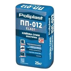 Клей для плитки эластичный ПП-012 ELAST серый POLIPLAST 25 кг Клей для плитки эластичный ПП-012 ELAST серый POLIPLAST 25 кг