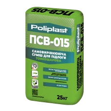 Самовирівнювальна суміш для підоги 2-10мм ПСВ-015 POLIPLAST 25кг Самовирівнювальна суміш для підоги 2-10мм ПСВ-015 POLIPLAST 25кг