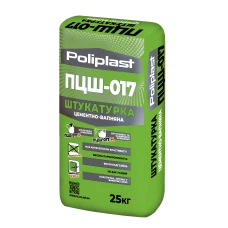 Штукатурка цементно-вапняна ПЦШ-017 POLIPLAST 25 кг Штукатурка цементно-вапняна ПЦШ-017 POLIPLAST 25 кг