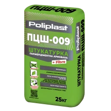 Штукатурка цементна армована ПЦШ-009 POLIPLAST 25 кг Штукатурка цементна армована ПЦШ-009 POLIPLAST 25 кг