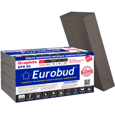 Пенопласт Graphite EPS-60 EUROBUD (плотность 12.5 кг/м3) 1000х500х100 / цена за 1шт. Пенопласт Graphite EPS-60 EUROBUD (плотность 12.5 кг/м3) 1000х500х100 / цена за 1шт.