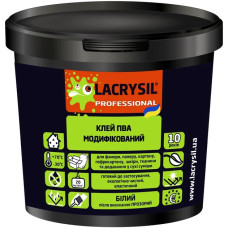 Клей ПВА модифицированный прозрачный 4,5 кг ТМ LACRYSIL Клей ПВА модифицированный прозрачный 4,5 кг ТМ LACRYSIL