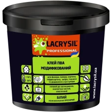 Клей ПВА модифікований прозорий 4,5 кг ТМ LACRYSIL Клей ПВА модифікований прозорий 4,5 кг ТМ LACRYSIL