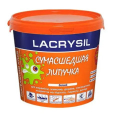 Водостойкий строительный клей "Сумасшедшая липучка" 1,2 кг ведро ТМ LACRYSIL Водостойкий строительный клей "Сумасшедшая липучка" 1,2 кг ведро ТМ LACRYSIL