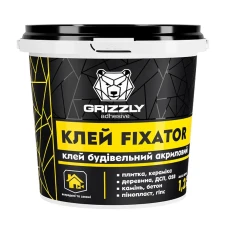 Клей строительный акриловый FIXATOR ТМ GRIZZLY 1,2 кг Клей строительный акриловый FIXATOR ТМ GRIZZLY 1,2 кг
