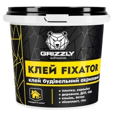 Клей строительный акриловый FIXATOR ТМ GRIZZLY 12 кг Клей строительный акриловый FIXATOR ТМ GRIZZLY 12 кг