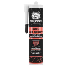 Клей для декора из пенополистирола ТМ GRIZZLY 280 мл белый