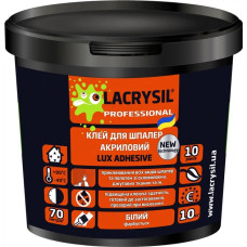 Клей для стеклообоев LUX ADHESIVE прозрачный 10 кг ТМ LACRYSIL Клей для стеклообоев LUX ADHESIVE прозрачный 10 кг ТМ LACRYSIL