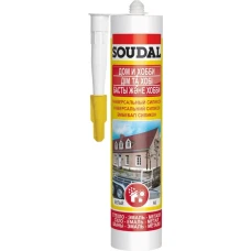 Герметик силіконовий універсальний прозорий 280 мл ТМ SOUDAL Герметик силіконовий універсальний прозорий 280 мл ТМ SOUDAL