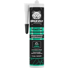 Герметик силіконовий універсальний GRIZZLY adhesive 280 мл чорний