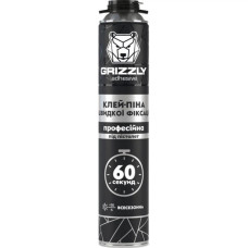 Клей - пена профессиональная "60 секунд" всесезонная ТМ GRIZZLY Клей - пена профессиональная "60 секунд" всесезонная ТМ GRIZZLY