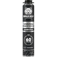 Клей - піна професійна "60 секунд" всесезонна ТМ GRIZZLY Клей - піна професійна "60 секунд" всесезонна ТМ GRIZZLY