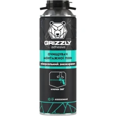 Очищувач монтажної піни, універсальний знежир. в аер.пак. 500мл ТМ GRIZZLY Очищувач монтажної піни, універсальний знежир. в аер.пак. 500мл ТМ GRIZZLY