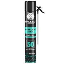 Монтажна піна поліуретанова побутова ТМ GRIZZLY 50 всесезонна Монтажна піна поліуретанова побутова ТМ GRIZZLY 50 всесезонна