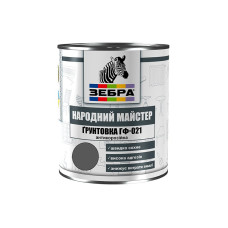 Грунт ГФ-021 TM ZEBRA 11 матовый красно-коричневый 2,8 кг