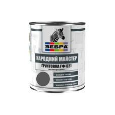 Грунт ГФ-021 TM ZEBRA 11 матовий червоно-коричневий 2,8 кг Грунт ГФ-021 TM ZEBRA 11 матовий червоно-коричневий 2,8 кг