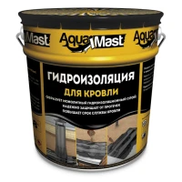 Мастика битумно-резиновая AquaMast/ расход 3,3-4,3 кг/м2/ (18кг) Мастика битумно-резиновая AquaMast/ расход 3,3-4,3 кг/м2/ (18кг)