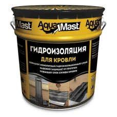 Мастика битумно-резиновая AquaMast/ расход 3,3-4,3 кг/м2/ (18кг) Мастика битумно-резиновая AquaMast/ расход 3,3-4,3 кг/м2/ (18кг)