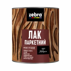Лак паркетний алкідно-уретановий глянцевий TM ZEBRA 0,75л