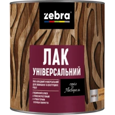 Лак універсальний глянсовий TM ZEBRA безбарвний 0,75л