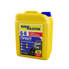 Грунтовка акриловая G-6 для внутренних работ BudMajster (10л) Грунтовка акриловая G-6 для внутренних работ BudMajster (10л)