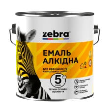 Емаль алкідна ПФ-116 ТМ ZEBRA 13 слонова кістка 2,8 кг Емаль алкідна ПФ-116 ТМ ZEBRA 13 слонова кістка 2,8 кг