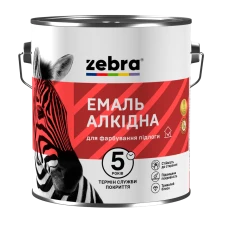Емаль алкідна ПФ-266 для підлоги ТМ ZEBRA 84 червоно-коричнева 0,9 кг Емаль алкідна ПФ-266 для підлоги ТМ ZEBRA 84 червоно-коричнева 0,9 кг
