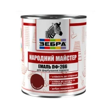 Емаль ПФ-266 ТМ "Народний майстер" 587 боровик сосновий 0,9 кг