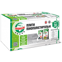 ПЕНОПЛАСТ ANSERGLOB EPS 30 (Плотность 9 кг/м3/Г1) 1000х500х50мм / цена за м2