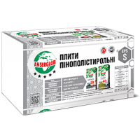 ПЕНОПЛАСТ ANSERGLOB EPS S ПСБС-25-(Плотность 7,5 кг/м3/Г1) 1000х500х50мм / цена за м2